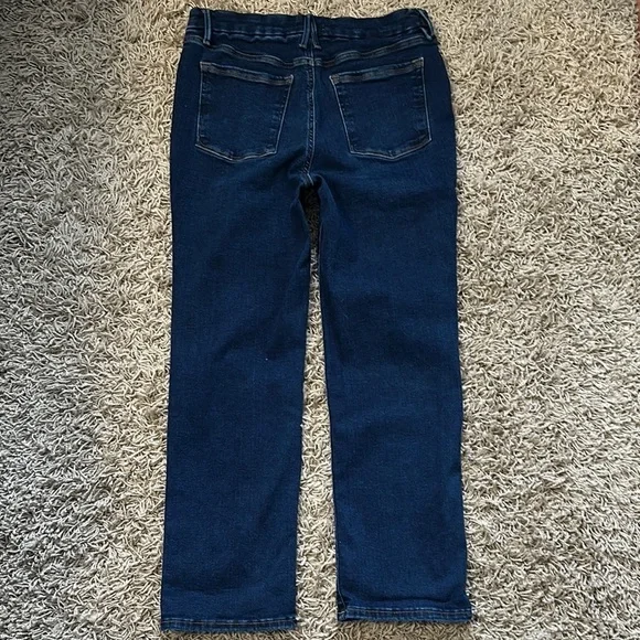 Good American Power Stretch Pull On High Waist Classic Dark Denim Jeans Size 4 - Picture 5 of 11